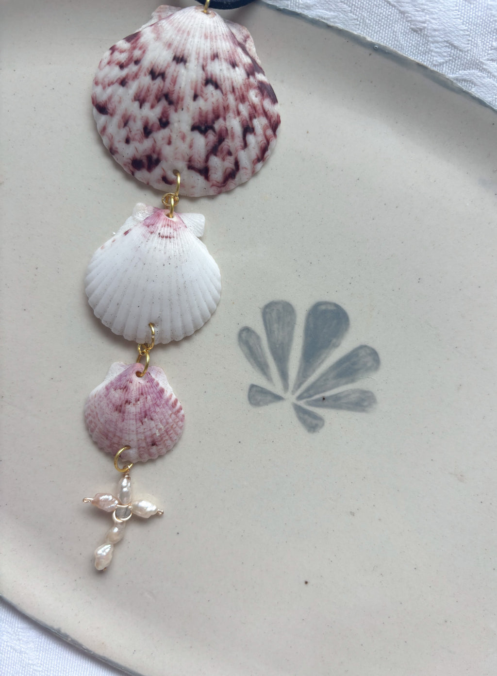 Calico Scallop Car Charm