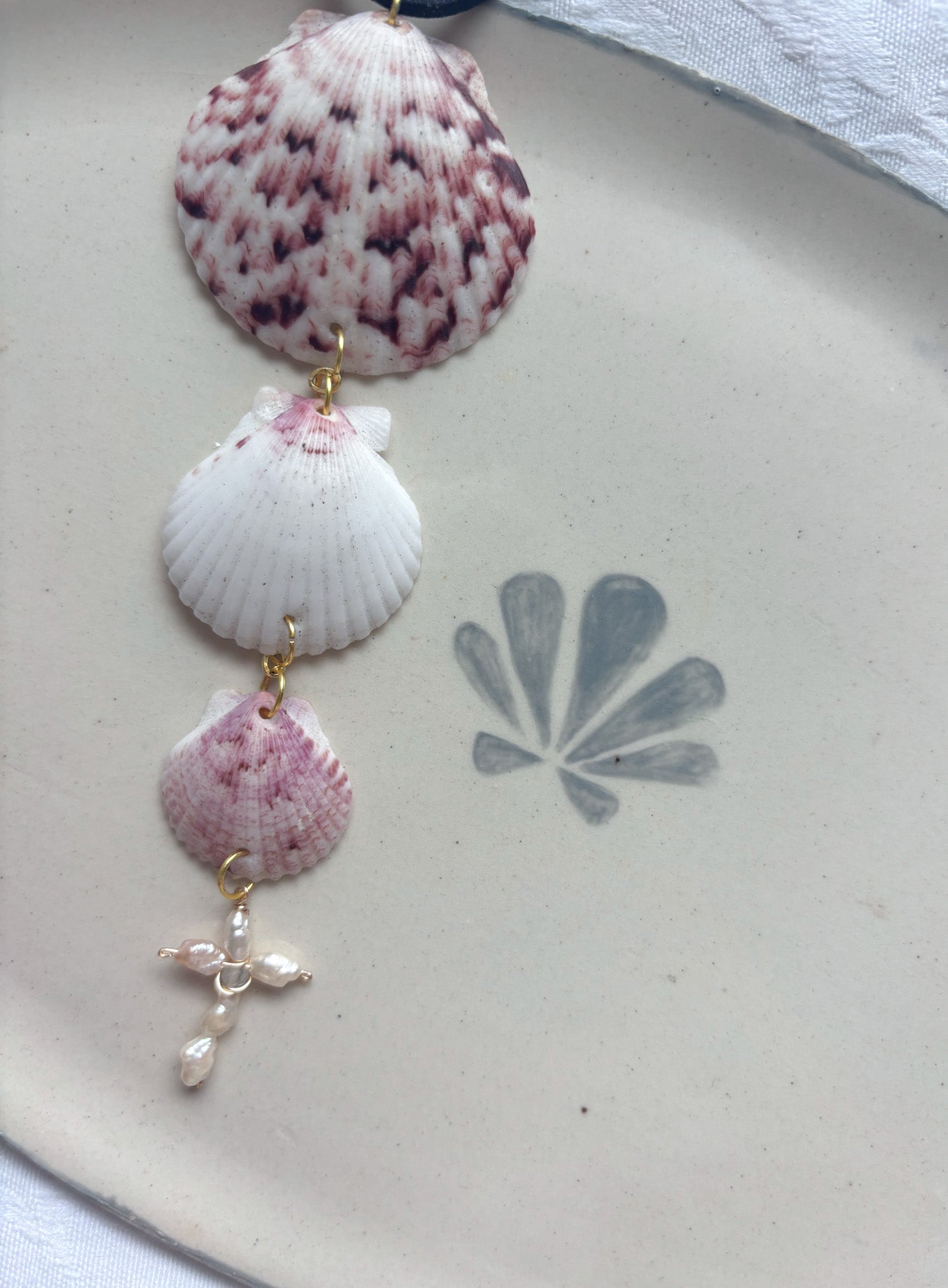 Calico Scallop Car Charm