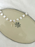 Maré Coin Pearl Cross Necklace